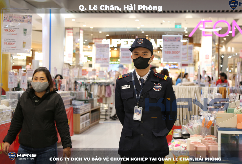 Nhân viên bảo vệ tại AEON mall Lê Chân